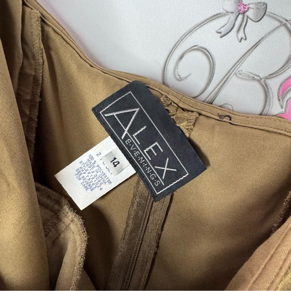 Alex evenings shirt off the shoulder sexy shimmer embroidered sequins silky luxe - Picture 4 of 7